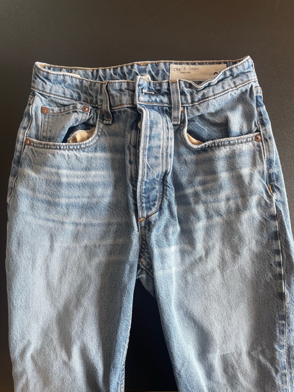 rag & bone Light Wash Straight Women's Jeans
